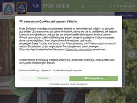 'aldi-gruene-energie.de' screenshot