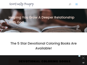 'spirituallyhungry.com' screenshot