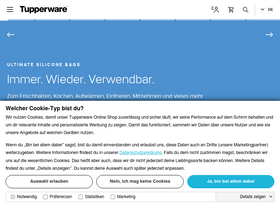 'tupperware.de' screenshot