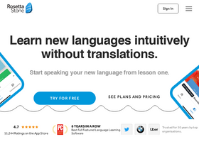 'rosettastone.eu' screenshot