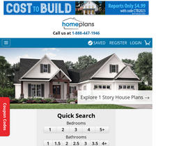 'homeplans.com' screenshot