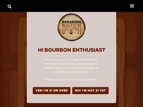 'breakingbourbon.com' screenshot