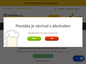 'pivoteka.cz' screenshot