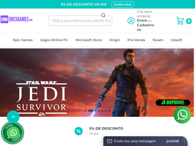 'drexgames.com' screenshot