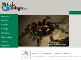 'todabiologia.com' screenshot