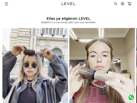 levelbeautyco.com homepage screenshot
