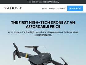 'getairondrone.com' screenshot