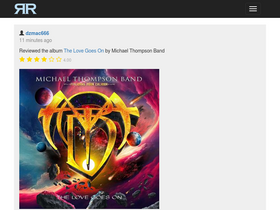 'rockreport.be' screenshot