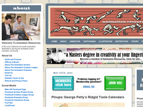 'animationresources.org' screenshot