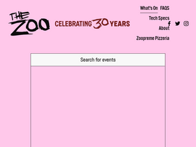 'thezoo.com.au' screenshot