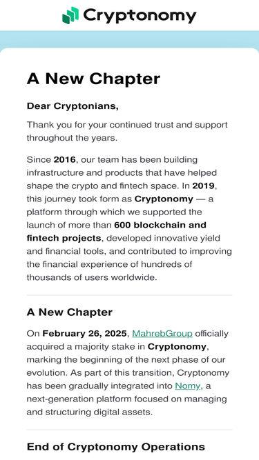 cryptonomy.finance
