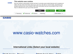 'casio-watches.com' screenshot