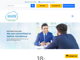 'esds.co.in' screenshot