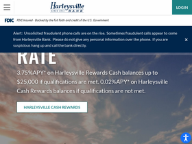 'harleysvillebank.com' screenshot