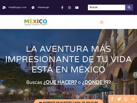 'lugaresturisticosenmexico.com' screenshot