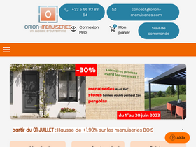 'orion-menuiseries.com' screenshot