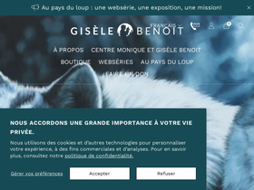 giselebenoit.org homepage screenshot