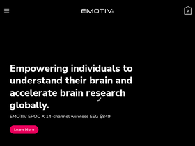 'emotiv.com' screenshot