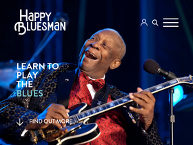 'happybluesman.com' screenshot