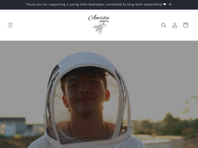 amritahoneyco.com homepage screenshot