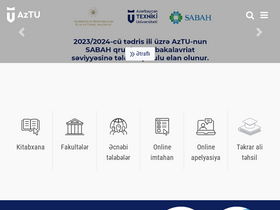 'aztu.edu.az' screenshot