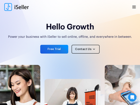 'isellercommerce.com' screenshot