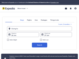 'expedia.co.in' screenshot