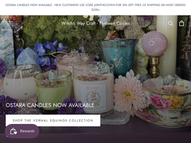 witchswaycraft.com homepage screenshot