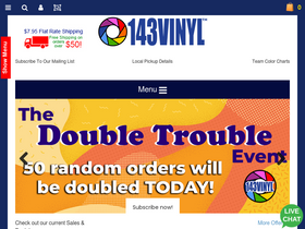 '143vinyl.com' screenshot