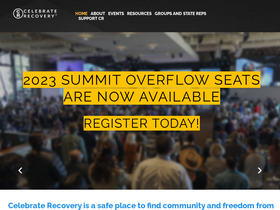 'celebraterecovery.com' screenshot