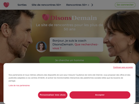 'disonsdemain.be' screenshot