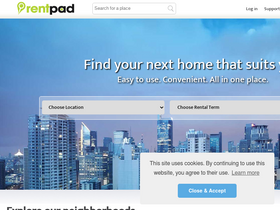 'rentpad.com.ph' screenshot