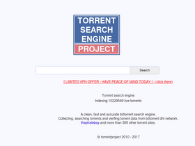 'torrentproject.cc' screenshot