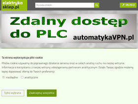 'elektrykasklep.pl' screenshot