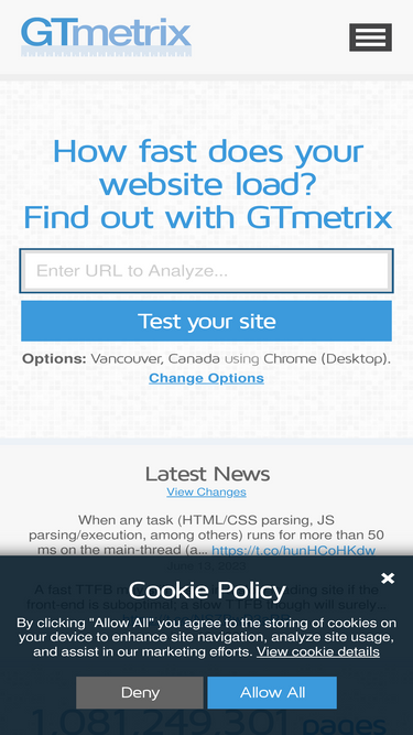 GTmetrix.com - Analyzing Your Website?