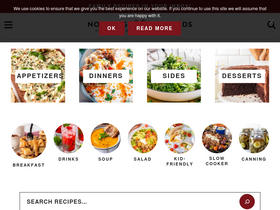 'noshingwiththenolands.com' screenshot