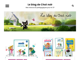 'leblogdechatnoir.fr' screenshot