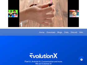 'evolution-x.org' screenshot