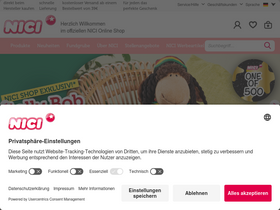 'nici.de' screenshot