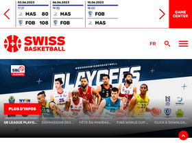 'swiss.basketball' screenshot