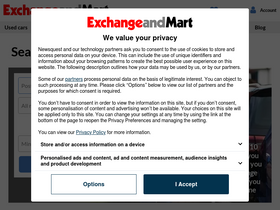 'exchangeandmart.co.uk' screenshot