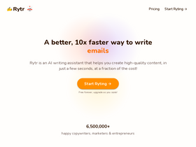 Rytr - AI assistant crafts quality content swiftly across languages and tones.