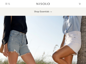 'nisolo.com' screenshot