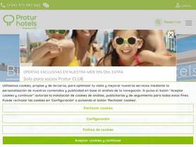 'protur-hotels.com' screenshot