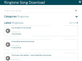 'ringtonessong.com' screenshot
