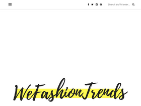 'wefashiontrends.com' screenshot