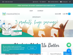 'mannatech.com' screenshot