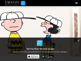 'swanngalleries.com' screenshot