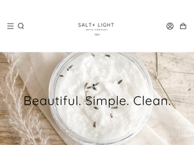 saltandlightbathcompany.com homepage screenshot