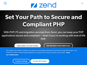 'zend.com' screenshot